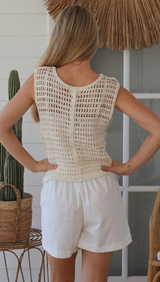 Tobi Crochet Top-Ocean