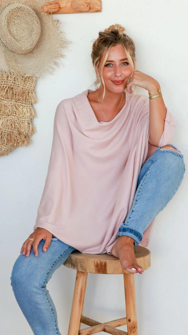 Paloma Poncho-Blush