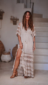 Bungalow Lace Maxi - Sand