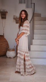 Bungalow Lace Maxi - Sand