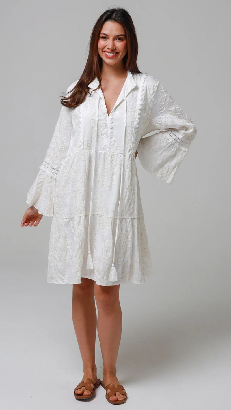 Liora Embroidered  Dress