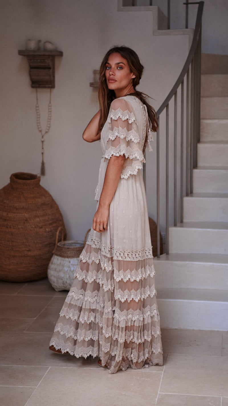 Bungalow Lace Maxi - Sand