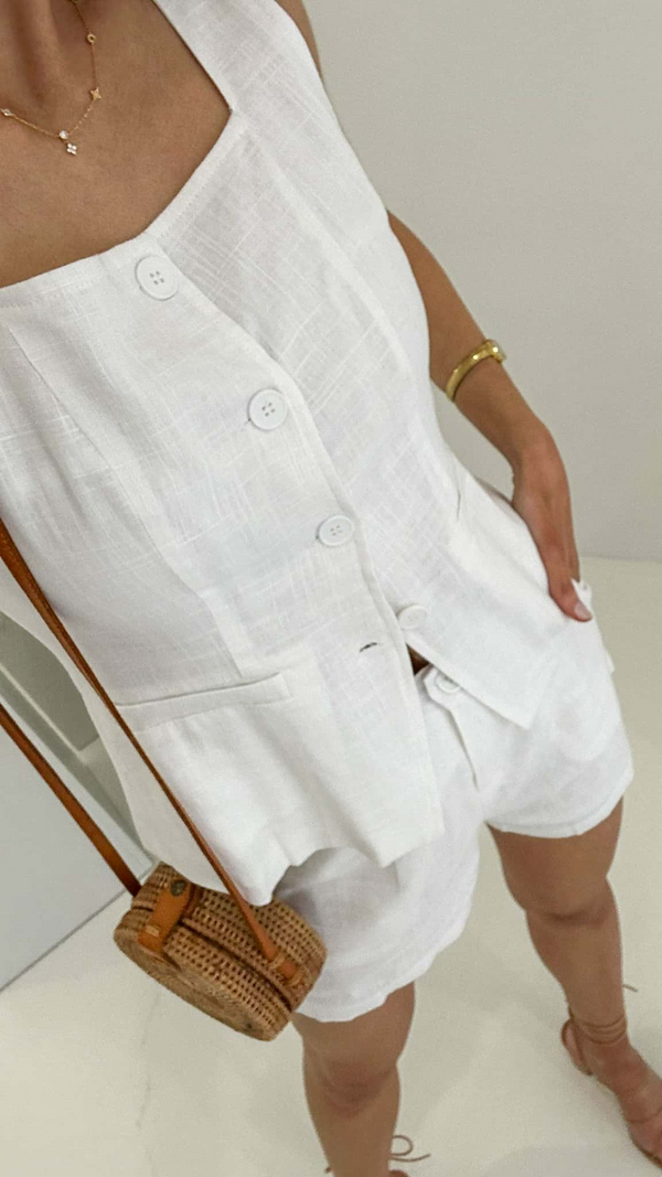 Sara Shorts - White