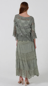 The Poet Lace Skirt - Olive