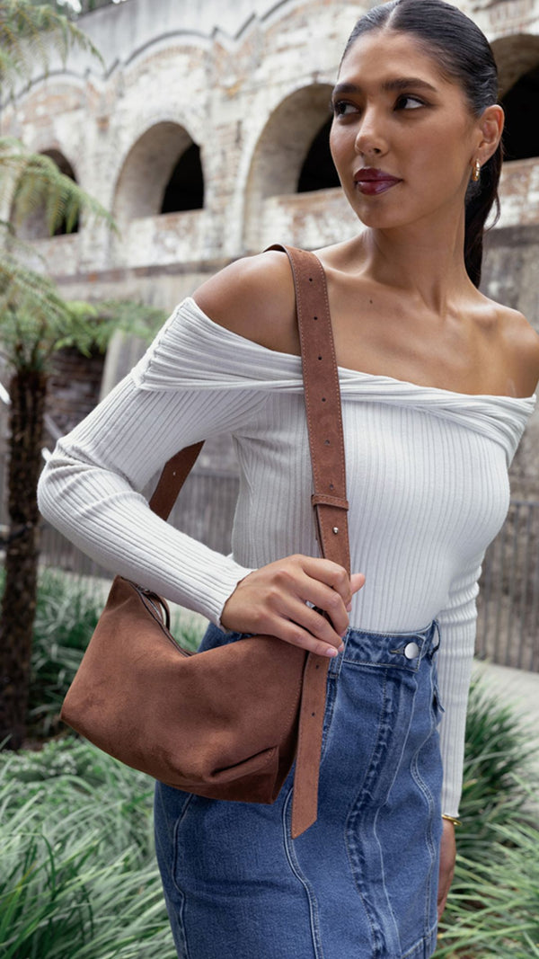 Elena Crossbody Bag - Mocha