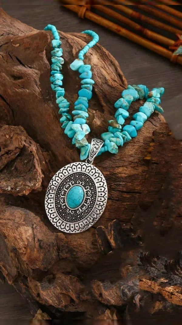 Lila Necklace - Turq