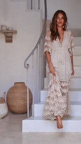 Bungalow Lace Maxi - Sand