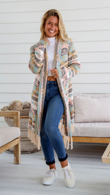 Ember Cardigan - Blush/Mint