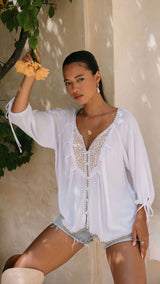 Lexi Embroidery Top