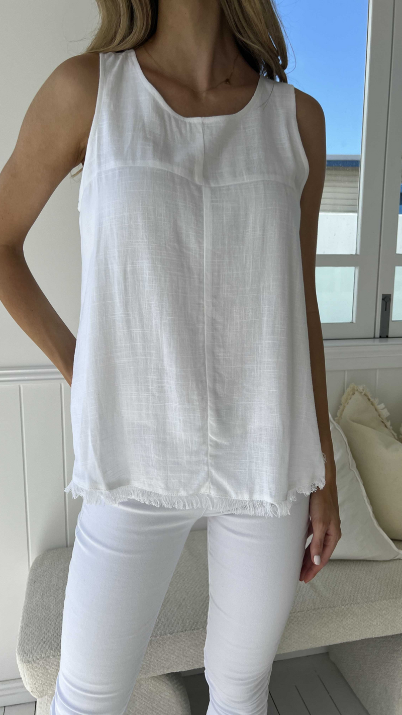 Freya Top-White