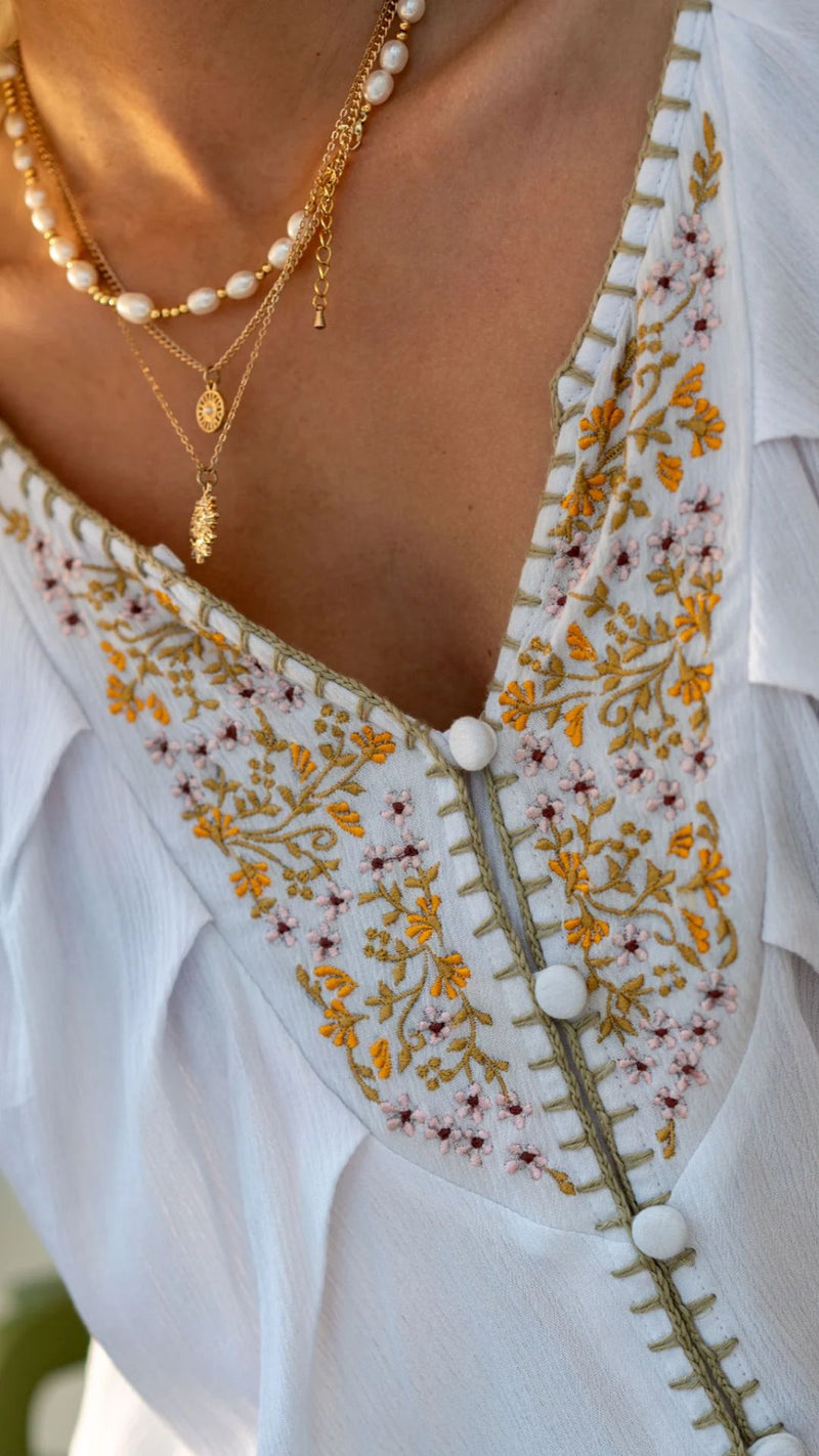 Lexi Embroidery Top