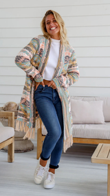 Ember Cardigan - Blush/Mint