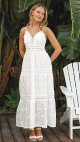 Elisara Maxi Dress - White