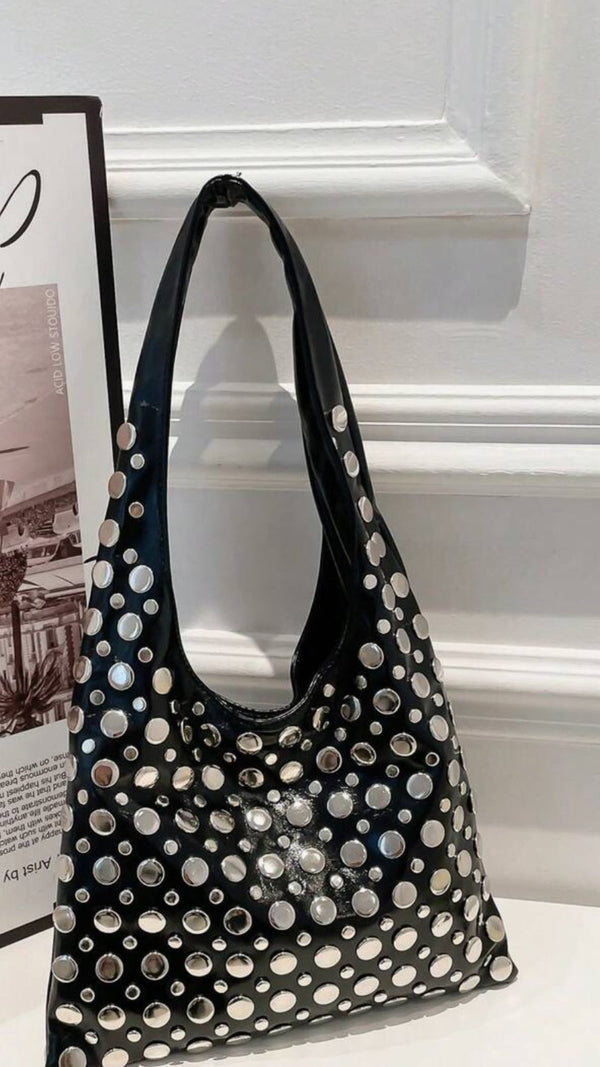 Britney Studded Bag - Black