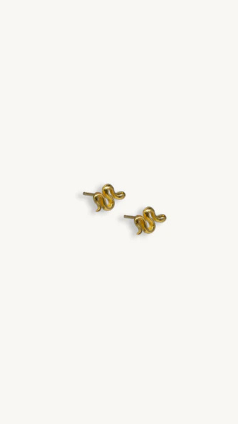 Serpent Studs - Gold