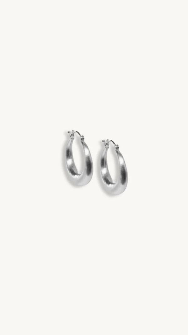 Grace Hoops - Silver