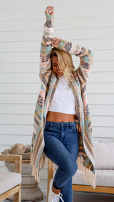 Ember Cardigan - Blush/Mint