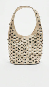 Trinity Studded Bag - Cream
