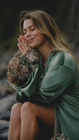 Hendrix Kimono Jacket - Moss