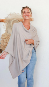 Paloma Poncho-Stone