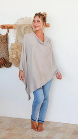 Paloma Poncho-Stone
