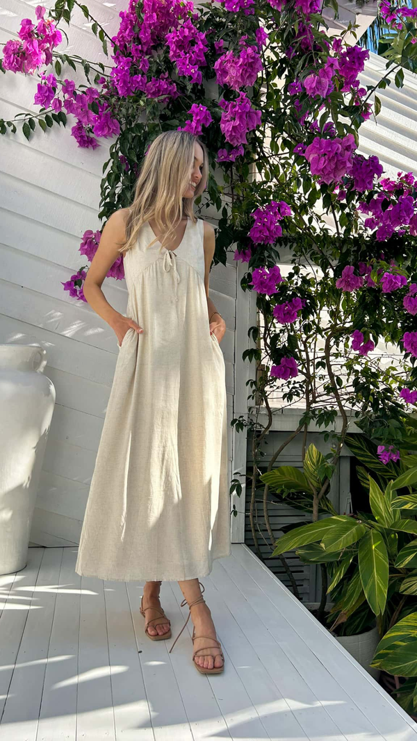 Peyton Tie Maxi - Natural