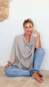 Paloma Poncho-Stone