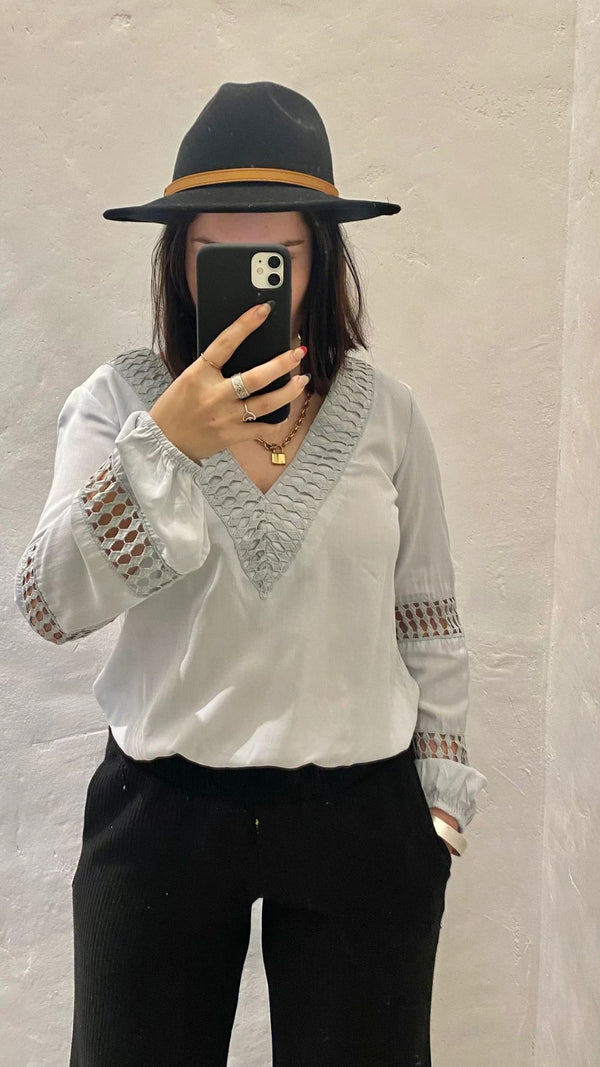 Talia Top - Silver