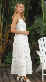 Elisara Maxi Dress - White