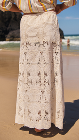 Golden Palms-Woods Skirt