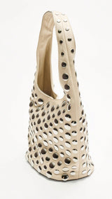 Trinity Studded Bag - Cream