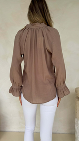 Palos Blouse-Mocha