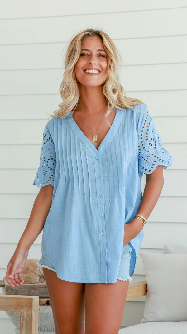 Ingrid Top - Blue