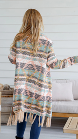 Ember Cardigan - Blush/Mint