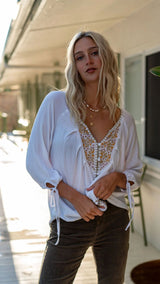 Lexi Embroidery Top