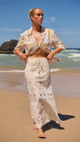 Golden Palms-Woods Skirt