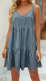 Errin Mini Dress - Blue