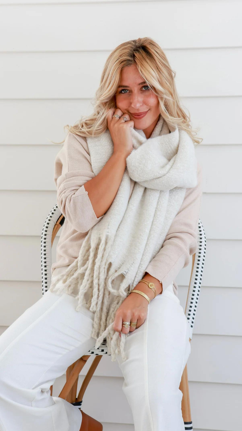 Skye Scarf-Cream