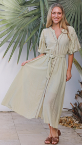 Elka Dress - Pale Olive