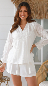 Bridie Top - White