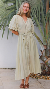 Elka Dress - Pale Olive