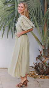 Elka Dress - Pale Olive