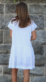 Petra Embroidered- White