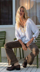 Lexi Embroidery Top