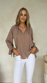 Palos Blouse-Mocha