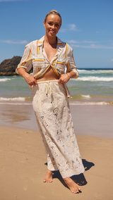 Golden Palms-Woods Skirt