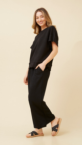 Brooke Lounge Pants-Black