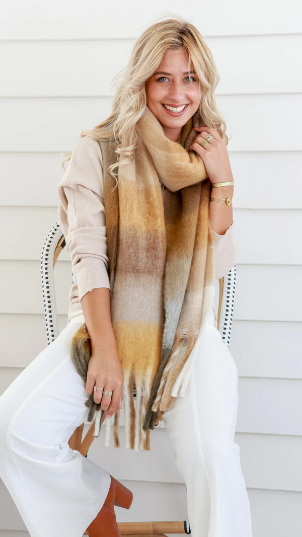 Skye Scarf-Caramel