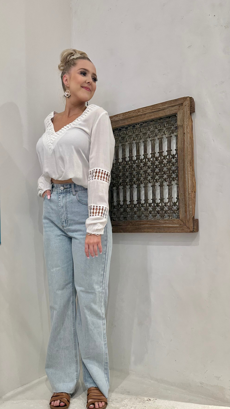 Talia Top-White