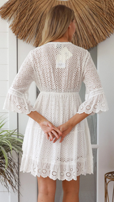 Sylvie Tunic Dress-White